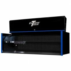 Top 10 🧨 RX Series 72 in. 0-Drawer Extreme Power Workstation Hutch in Black with Blue Handle by Extreme Tools ❤️ -Sunex Tools Sales black gloss powder coat finish with anodized blue handle extreme tools top tool chests rx723001hcbkbl c3 1000