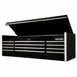 Outlet ⌛ RX Series Professional 72 in. Large 12-Drawer Black Top Tool Chest with Chrome Drawer Pulls by Extreme Tools 😀