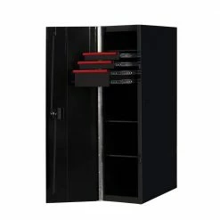 Buy 🌟 19 in. 3-Drawer Side Locker Tool Chest in Black with Red Handles and Trim by Extreme Tools ⌛ 7 Buy 🌟 19 in. 3-Drawer Side Locker Tool Chest in Black with Red Handles and Trim by Extreme Tools ⌛ -Sunex Tools Sales black gloss powder coat with red anodized drawer pulls extreme tools side tool cabinets lockers rx192503slbkrd c3 1000