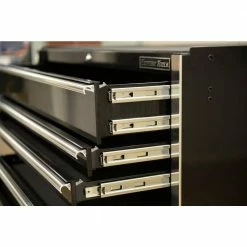 Hot Sale 👍 THD Series 72 in. 16-Drawer Roller Cabinet Tool Chest, Black by Extreme Tools 🎉 -Sunex Tools Sales black high gloss powder coat extreme tools tool cabinets thd722516rcbk c3 1000