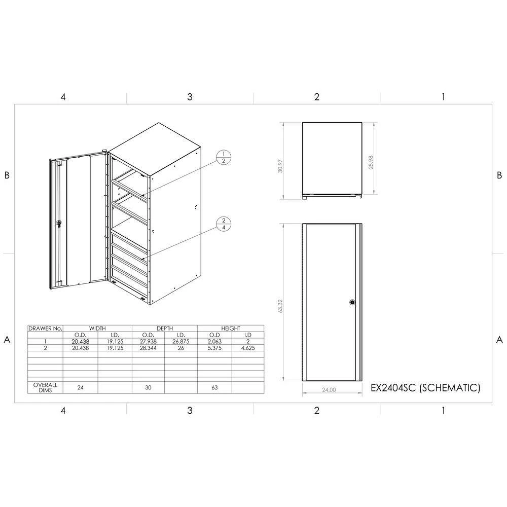 Flash Sale ✔️ EXQ 24 in. 4-Drawer 2-Shelf Black Professional Side Tool Chest with Chrome Handles by Extreme Tools 🤩 5 Flash Sale ✔️ EXQ 24 in. 4-Drawer 2-Shelf Black Professional Side Tool Chest with Chrome Handles by Extreme Tools 🤩 - Image 3