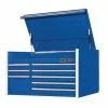 Discount 😀 RX 41 in. 8-Drawer Top Tool Chest in Blue by Extreme Tools 😀 -Sunex Tools Sales blue extreme tools top tool chests rx412508chbl 64 1000