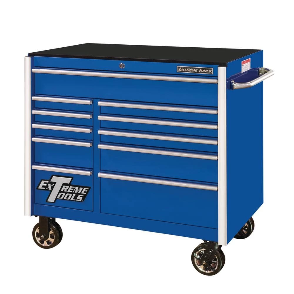Outlet 🤩 RX Series 41 in. 11-Drawer Roller Cabinet Tool Chest in Blue by Extreme Tools ⭐ 3 Outlet 🤩 RX Series 41 in. 11-Drawer Roller Cabinet Tool Chest in Blue by Extreme Tools ⭐