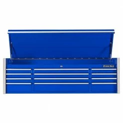 Budget ๐ RX Series Professional 72 in. Large 12-Drawer Blue Top Tool Chest with Chrome Drawer Pulls by Extreme Tools ๐