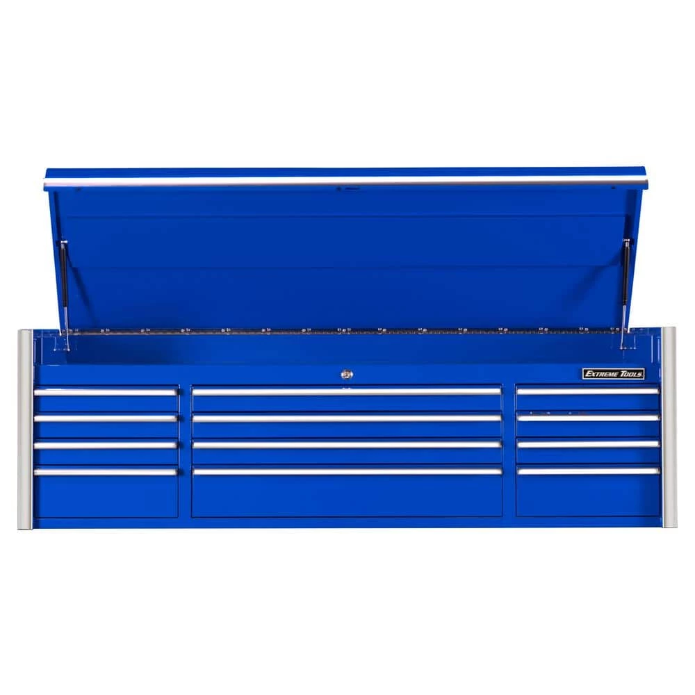 Budget ๐ RX Series Professional 72 in. Large 12-Drawer Blue Top Tool Chest with Chrome Drawer Pulls by Extreme Tools ๐ 3 Budget ๐ RX Series Professional 72 in. Large 12-Drawer Blue Top Tool Chest with Chrome Drawer Pulls by Extreme Tools ๐