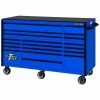 Discount 💯 72 in. 19-Drawer Roller Cabinet Tool Chest in Blue with Black Drawer Pulls by Extreme Tools 🧨
