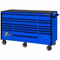 Sunex Tools Sales 29 Discount ๐ฏ 72 in. 19-Drawer Roller Cabinet Tool Chest in Blue with Black Drawer Pulls by Extreme Tools ๐งจ