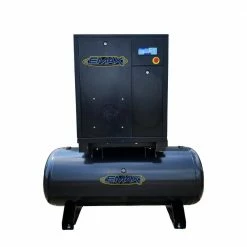 Wholesale 🎁 15 HP 208-Volt 3-Phase Stationary Electric Industrial Rotary Screw Air Compressor with 120 Gal. Tank Mount by EMAX 😉