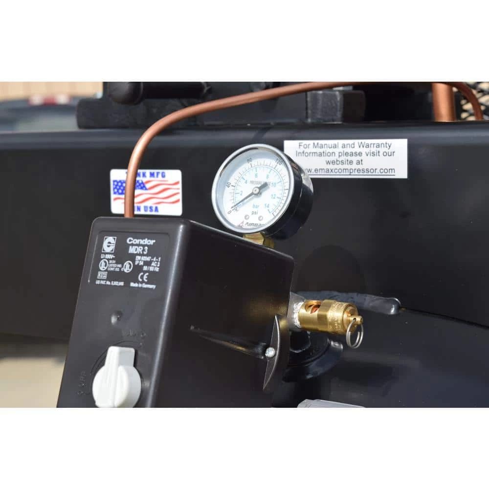 Budget 👏 Industrial Series 80 Gal. 5 HP 1-Phase Electric Air Compressor with pressure lubricated pump by EMAX 🛒 15 Budget 👏 Industrial Series 80 Gal. 5 HP 1-Phase Electric Air Compressor with pressure lubricated pump by EMAX 🛒 - Image 13