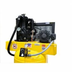 Hot Sale ✔️ Industrial Series 80 Gal. 5 HP 1-Phase Silent Air Electric Air Compressor with Pressure Lubricated Pump by EMAX 😀 -Sunex Tools Sales emax stationary air compressors hs05v080i1 c3 1000