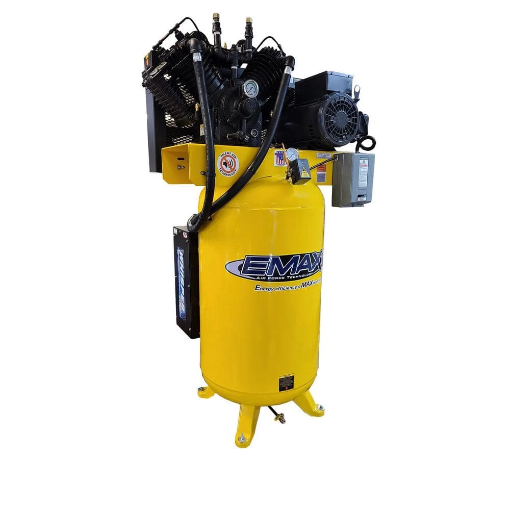 Best Sale โค๏ธ Industrial Series 80 Gal. 7.5 HP 1-Phase Silent Air Electric Air Compressor with Pressure Lubricated Pump by EMAX ๐ 7 Best Sale โค๏ธ Industrial Series 80 Gal. 7.5 HP 1-Phase Silent Air Electric Air Compressor with Pressure Lubricated Pump by EMAX ๐ - Image 5