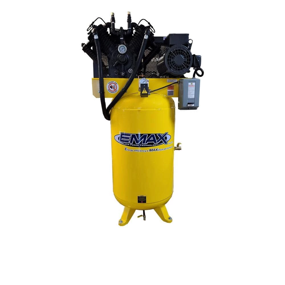 Best Sale โค๏ธ Industrial Series 80 Gal. 7.5 HP 1-Phase Silent Air Electric Air Compressor with Pressure Lubricated Pump by EMAX ๐ 8 Best Sale โค๏ธ Industrial Series 80 Gal. 7.5 HP 1-Phase Silent Air Electric Air Compressor with Pressure Lubricated Pump by EMAX ๐ - Image 6