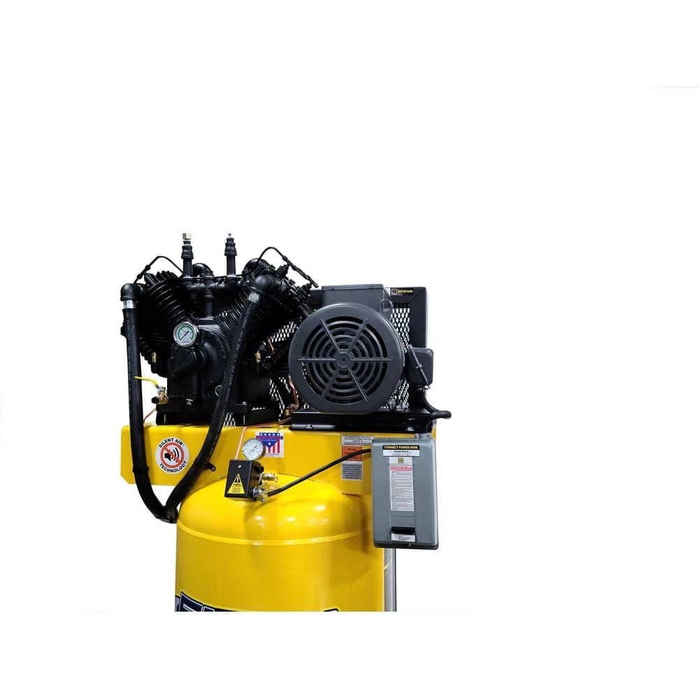 Deals ✔️ Industrial PLUS Series 80 Gal. 10 HP 208-Volt 3-Phase Silent Air Electric Air Compressor with pressure lubricated pump by EMAX ❤️ 8 Deals ✔️ Industrial PLUS Series 80 Gal. 10 HP 208-Volt 3-Phase Silent Air Electric Air Compressor with pressure lubricated pump by EMAX ❤️ - Image 6