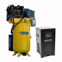 Buy 🤩 Industrial Plus 80 Gal. 10 HP 230-Volt 3-Phase 2-Stage Silent Air Electric Air Compressor with 58 CFM Dryer Bundle by EMAX 🛒