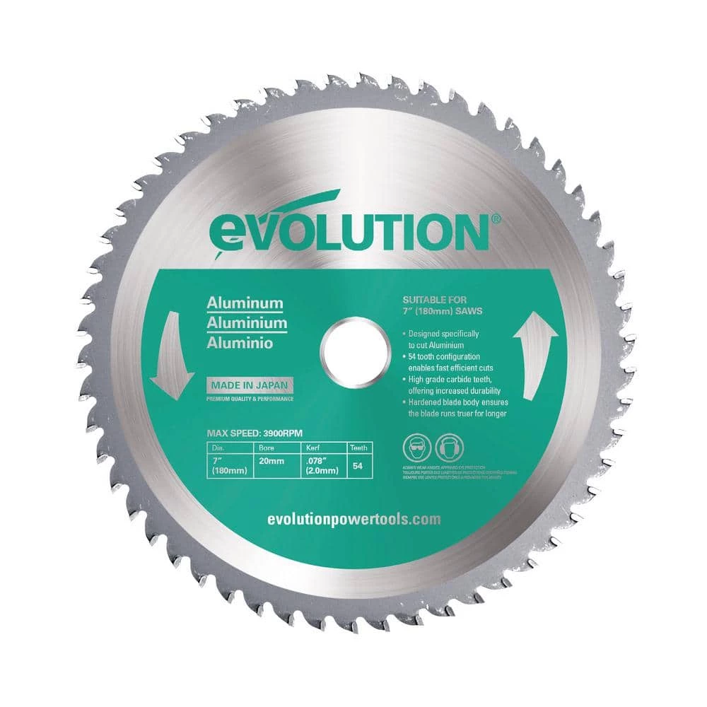 Cheapest 🔔 7 in. 54-Teeth Aluminum Cutting Saw Blade by Evolution Power Tools 😉 3 Cheapest 🔔 7 in. 54-Teeth Aluminum Cutting Saw Blade by Evolution Power Tools 😉