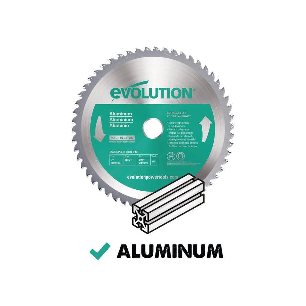 Cheapest 🔔 7 in. 54-Teeth Aluminum Cutting Saw Blade by Evolution Power Tools 😉 4 Cheapest 🔔 7 in. 54-Teeth Aluminum Cutting Saw Blade by Evolution Power Tools 😉 - Image 2