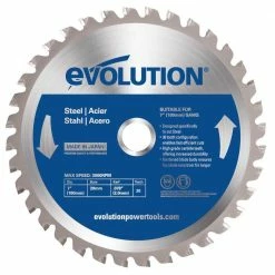 Best reviews of 👍 5-3/8 in. 30-Teeth Mild Steel Cutting Saw Blade by Evolution Power Tools 🔔