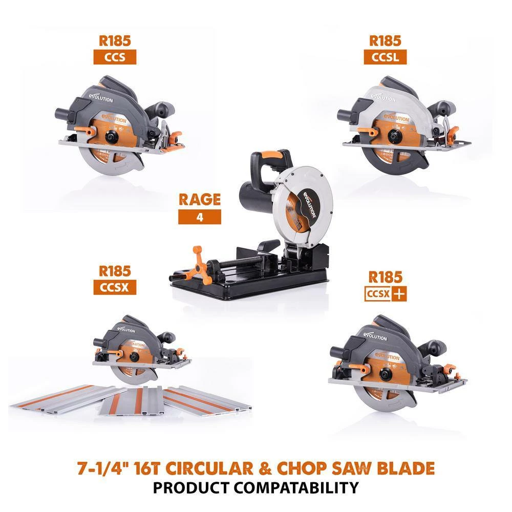 Buy 👏 7-1/4 in. 20-T Multi-Material Replacement Circular and Chop Saw Blade by Evolution Power Tools 😀 8 Buy 👏 7-1/4 in. 20-T Multi-Material Replacement Circular and Chop Saw Blade by Evolution Power Tools 😀 - Image 6