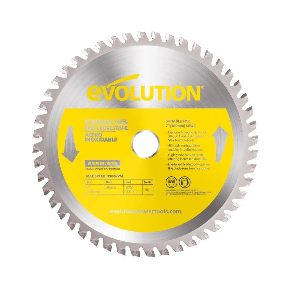 Best reviews of ๐ 7 in. 48-Teeth Stainless-Steel Cutting Saw Blade by Evolution Power Tools ๐ 3 Best reviews of ๐ 7 in. 48-Teeth Stainless-Steel Cutting Saw Blade by Evolution Power Tools ๐