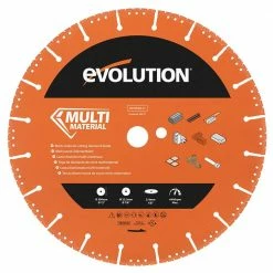 Sunex Tools Sales 12 Hot Sale โญ 12 in. Segmented Edge, 1 in. Arbor, Multi-Purpose, Metal Cutting Diamond Blade by Evolution Power Tools ๐