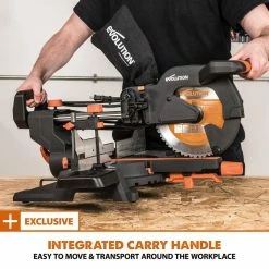 Brand new 🛒 15 Amp 10 in. Sliding Compound Miter Saw with Laser Guide, Dust Bag, 10 ft. Rubber Power Cord, Multi-Material 28-T Blade by Evolution Power Tools ⭐ -Sunex Tools Sales evolution power tools miter saws r255sms 31 1000