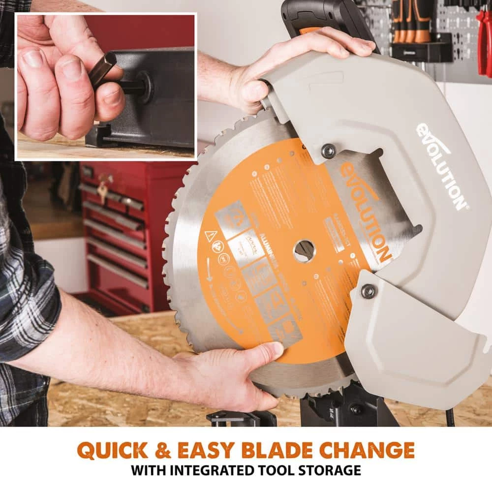 New 🤩 15 Amp 14 in. Chop Saw with V-Block and Multi-Material 32-T Blade by Evolution Power Tools 🔥 15 New 🤩 15 Amp 14 in. Chop Saw with V-Block and Multi-Material 32-T Blade by Evolution Power Tools 🔥 - Image 13