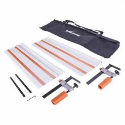Wholesale ❤️ 55 in. Circular Saw Track with Clamps, Glide Strips and Carry Bag by Evolution Power Tools 🔥