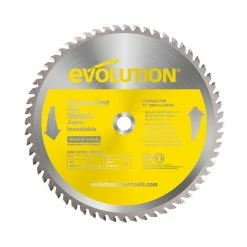 Outlet 😀 14 in. 90-Teeth Stainless-Steel Cutting Saw Blade by Evolution Power Tools 🎉