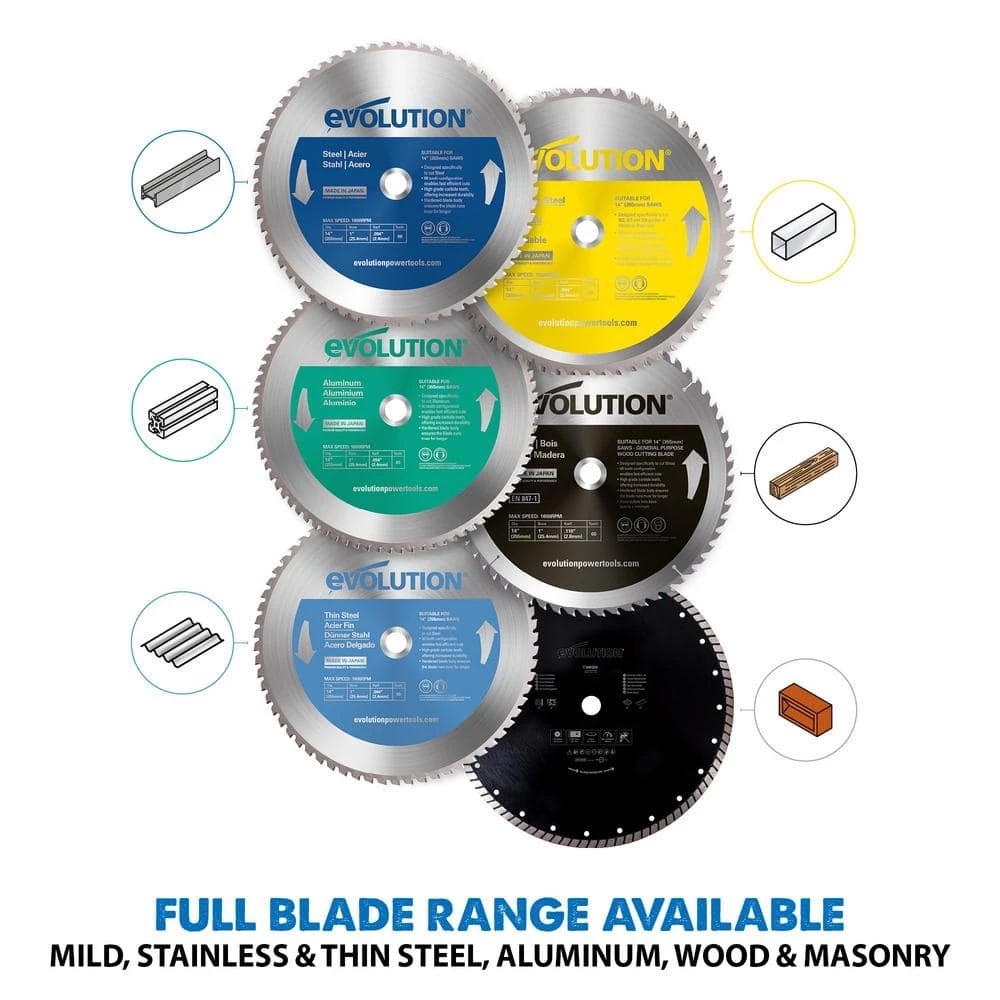 Cheap ๐ 14 in. 66-Teeth Mild Steel Cutting Saw Blade by Evolution Power Tools โค๏ธ 9 Cheap ๐ 14 in. 66-Teeth Mild Steel Cutting Saw Blade by Evolution Power Tools โค๏ธ - Image 7