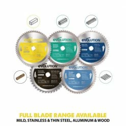 Best Pirce 🌟 9 in. 60-Teeth Stainless-Steel Cutting Saw Blade by Evolution Power Tools 👏 -Sunex Tools Sales evolution power tools table saw blades miter saw blades 230bladess a0 1000