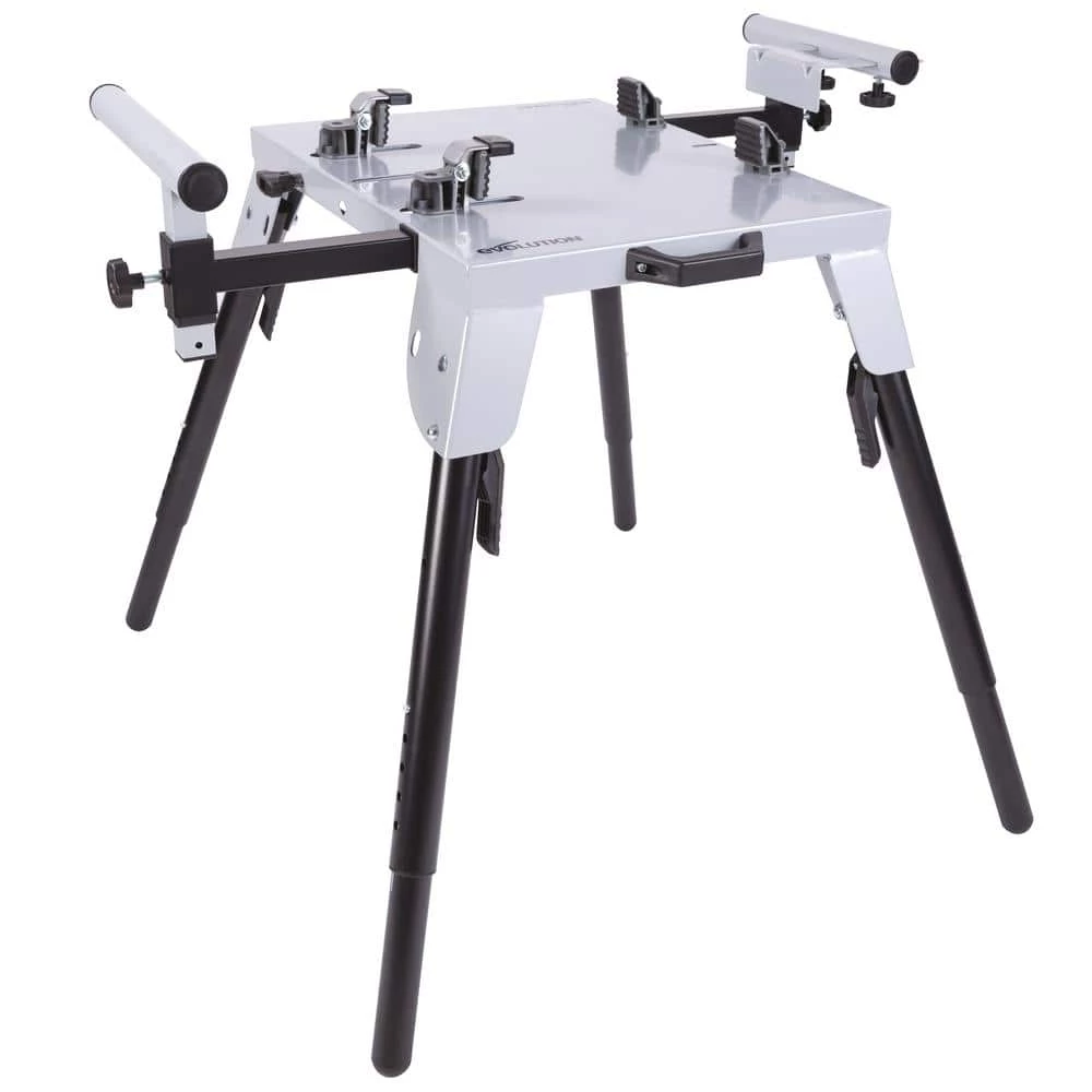 Outlet 🔔 32-3/32 in. x 23-5/8 in. Universal Heavy-Duty Stationary Chop Saw Stand by Evolution Power Tools 🤩 3 Outlet 🔔 32-3/32 in. x 23-5/8 in. Universal Heavy-Duty Stationary Chop Saw Stand by Evolution Power Tools 🤩