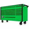 Deals ๐ DX Series 72 in. 17-Drawer Roller Cabinet Tool Chest with Mag Wheels in Green with Black Drawer Pulls by Extreme Tools ๐ 1 Deals ๐ DX Series 72 in. 17-Drawer Roller Cabinet Tool Chest with Mag Wheels in Green with Black Drawer Pulls by Extreme Tools ๐ -Sunex Tools Sales green gloss powder coat finish with black powder coated drawer pulls extreme tools tool cabinets dx722117rcgnbk 64 1000