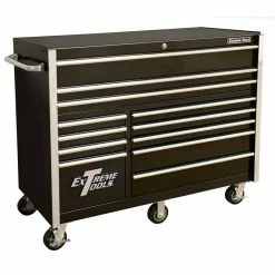 Flash Sale 🔔 THD Series 55 in. 12-Drawer Roller Cabinet Tool Chest in Black by Extreme Tools 🧨