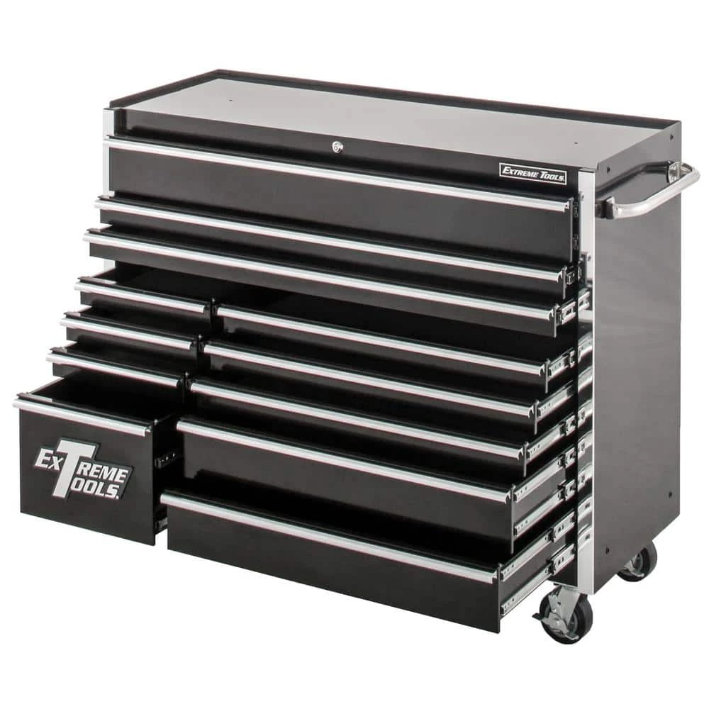 Flash Sale ๐ THD Series 55 in. 12-Drawer Roller Cabinet Tool Chest in Black by Extreme Tools ๐งจ 10 Flash Sale ๐ THD Series 55 in. 12-Drawer Roller Cabinet Tool Chest in Black by Extreme Tools ๐งจ - Image 8