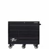 Flash Sale โ RX 55 in. 12-Drawer Roller Cabinet Tool Chest in Matte Black with Gloss Black Handles and Trim by Extreme Tools โจ 1 Flash Sale โ RX 55 in. 12-Drawer Roller Cabinet Tool Chest in Matte Black with Gloss Black Handles and Trim by Extreme Tools โจ -Sunex Tools Sales matte black powder coat finish with anodized gloss black drawer pulls extreme tools tool cabinets rx552512rcmbbkx 64 1000