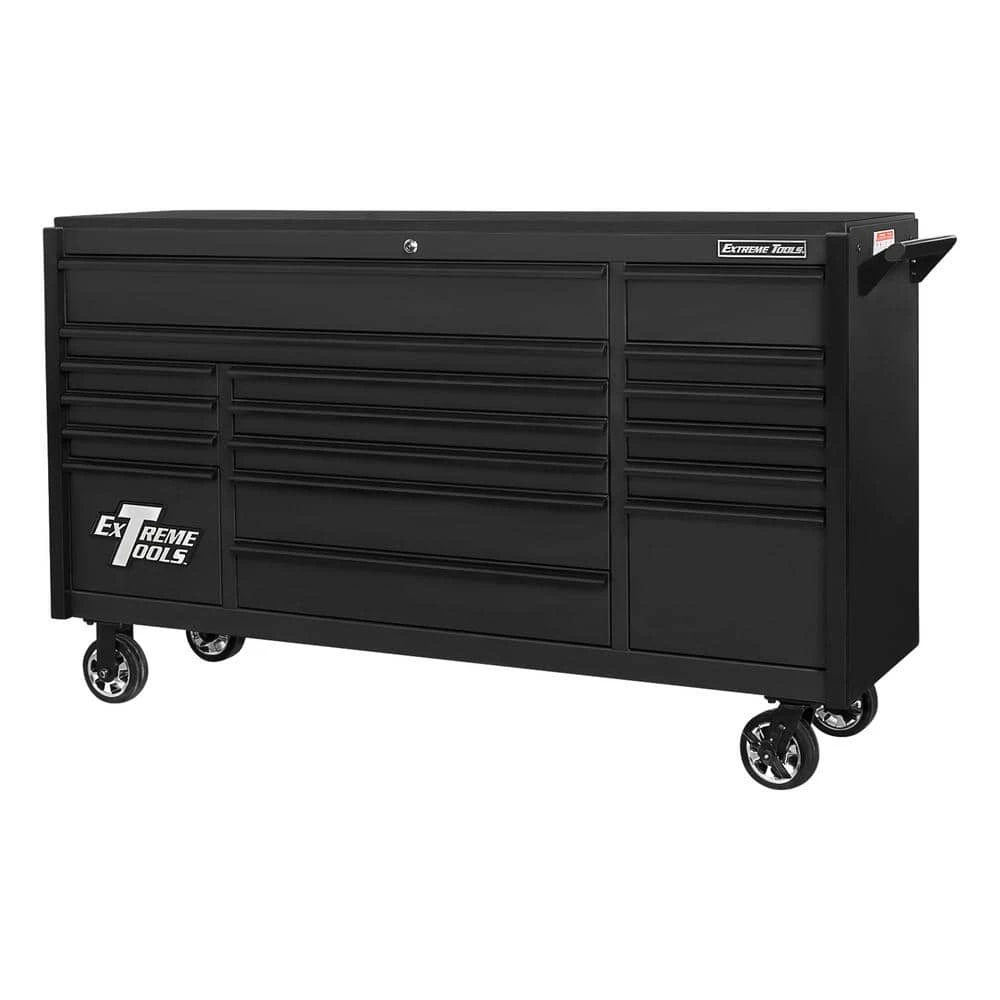 Brand new ๐ฅ DX 72 in. 17-Drawer Roller Cabinet Tool Chest in Matte Black with Black Trim by Extreme Tools โ 3 Brand new ๐ฅ DX 72 in. 17-Drawer Roller Cabinet Tool Chest in Matte Black with Black Trim by Extreme Tools โ