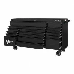 Brand new ๐ฅ DX 72 in. 17-Drawer Roller Cabinet Tool Chest in Matte Black with Black Trim by Extreme Tools โ 7 Brand new ๐ฅ DX 72 in. 17-Drawer Roller Cabinet Tool Chest in Matte Black with Black Trim by Extreme Tools โ -Sunex Tools Sales matte black powder coat finish with black powder coated drawer pulls extreme tools tool cabinets dx722117rcmbbk c3 1000