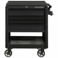 Wholesale ๐งจ Professional 33 in. Deluxe 4-Drawer Tool Utility Cart with Bumpers in Matte Black by Extreme Tools ๐คฉ