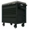 Deals ⌛ EX Professional 41 in. 6-Drawer Tool Utility Cart with Stainless Steel Slider Top and Bumpers in Black by Extreme Tools 🌟 2 Deals ⌛ EX Professional 41 in. 6-Drawer Tool Utility Cart with Stainless Steel Slider Top and Bumpers in Black by Extreme Tools 🌟 -Sunex Tools Sales matte black powder coat finish with gloss black anodized drawer pulls extreme tools tool carts ex4106tcsmbbk 64 1000