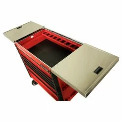 Coupon 👍 EX Professional 41 in. 6-Drawer Tool Utility Cart with Stainless Steel Slider Top and Bumpers in Red by Extreme Tools 🥰 9 Coupon 👍 EX Professional 41 in. 6-Drawer Tool Utility Cart with Stainless Steel Slider Top and Bumpers in Red by Extreme Tools 🥰 -Sunex Tools Sales red gloss powder coat finish with black anodized drawer pulls extreme tools tool carts ex4106tcsrdbk 1f 1000