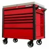 Coupon 👍 EX Professional 41 in. 6-Drawer Tool Utility Cart with Stainless Steel Slider Top and Bumpers in Red by Extreme Tools 🥰 1 Coupon 👍 EX Professional 41 in. 6-Drawer Tool Utility Cart with Stainless Steel Slider Top and Bumpers in Red by Extreme Tools 🥰 -Sunex Tools Sales red gloss powder coat finish with black anodized drawer pulls extreme tools tool carts ex4106tcsrdbk 64 1000