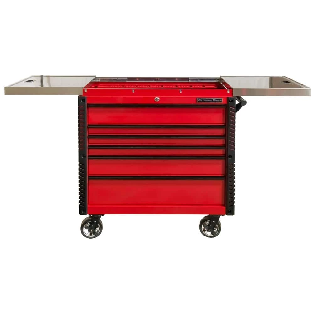 Coupon 👍 EX Professional 41 in. 6-Drawer Tool Utility Cart with Stainless Steel Slider Top and Bumpers in Red by Extreme Tools 🥰 4 Coupon 👍 EX Professional 41 in. 6-Drawer Tool Utility Cart with Stainless Steel Slider Top and Bumpers in Red by Extreme Tools 🥰 - Image 2