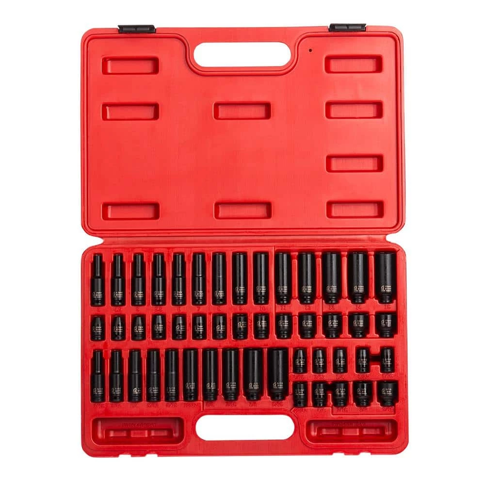 Outlet 🥰 1/4 in. Drive SAE and Metric Impact Socket Set (48-Piece) by SUNEX TOOLS 🥰 3 Outlet 🥰 1/4 in. Drive SAE and Metric Impact Socket Set (48-Piece) by SUNEX TOOLS 🥰