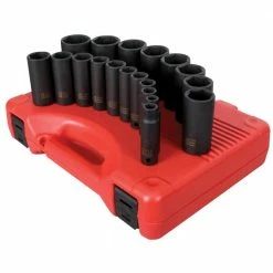 Brand new ๐ 1/2 in. Drive Deep SAE Impact Socket Set (19-Piece) by SUNEX TOOLS ๐ฅฐ