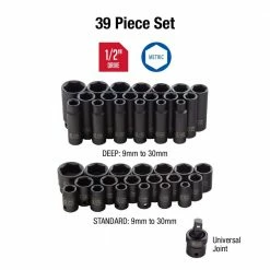 Top 10 🤩 1/2-in. Drive Metric Impact Socket Set (39-Piece) by SUNEX TOOLS 🥰 -Sunex Tools Sales sunex tools impact socket sets 2669 c3 1000