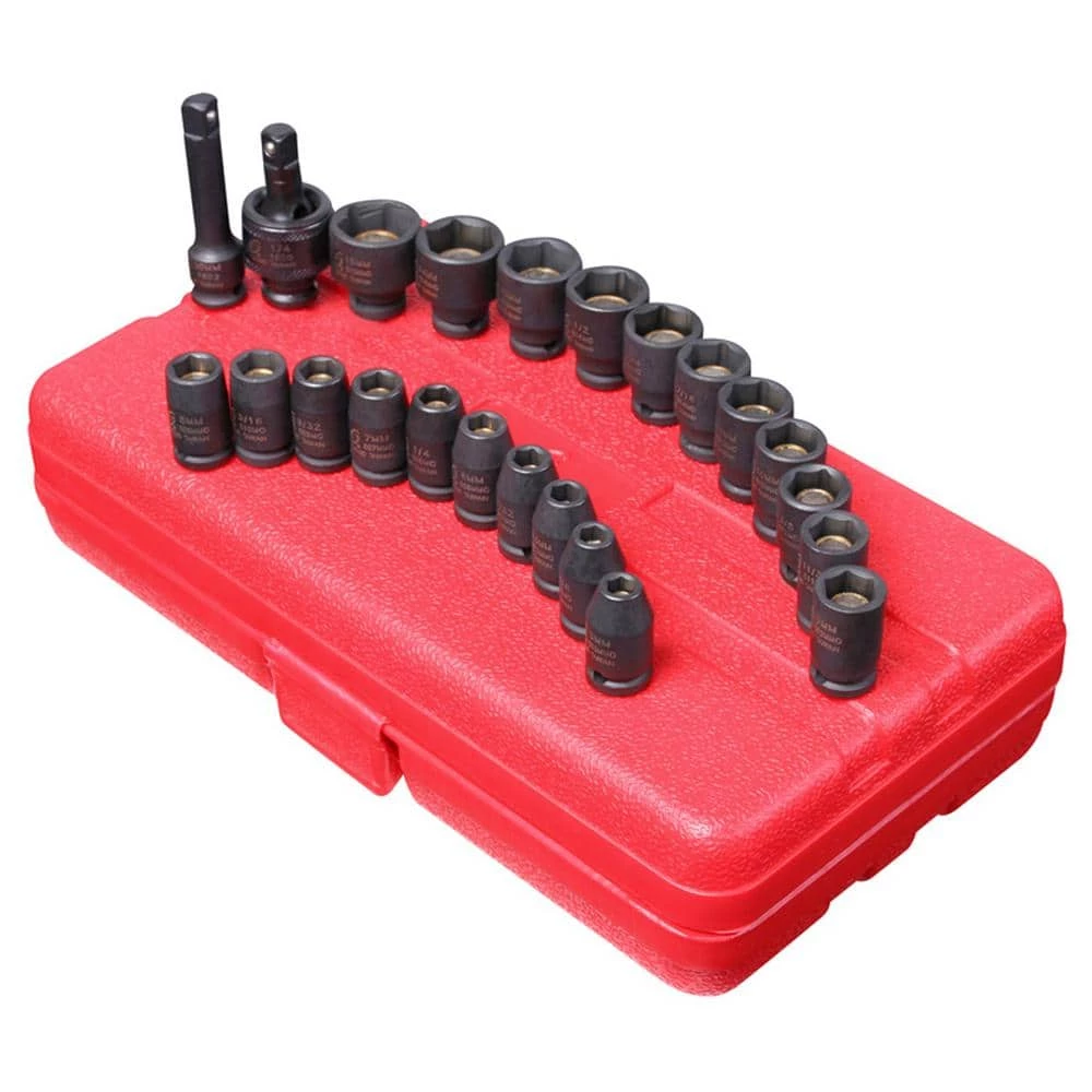 Hot Sale 👍 Impact Socket Set 1/4 in. Drive Master Magnetic(23-Piece) by SUNEX TOOLS 🎁 3 Hot Sale 👍 Impact Socket Set 1/4 in. Drive Master Magnetic(23-Piece) by SUNEX TOOLS 🎁