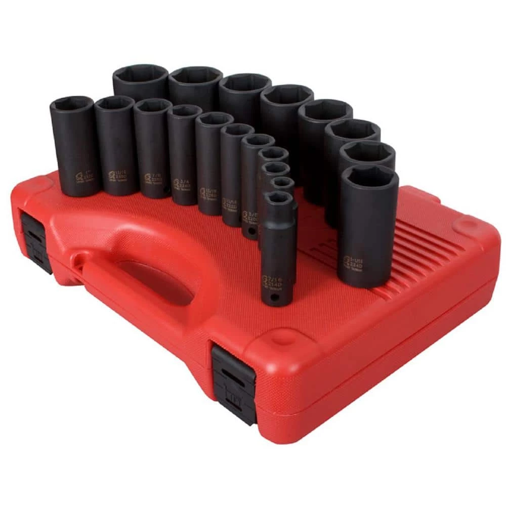 Discount ๐ 1/2 in. Drive Deep SAE Impact Socket Set(19-Piece) by SUNEX TOOLS ๐งจ 3 Discount ๐ 1/2 in. Drive Deep SAE Impact Socket Set(19-Piece) by SUNEX TOOLS ๐งจ