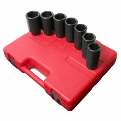 Outlet 🤩 7-PIECE 1/2 in. Drive Spindle Nut Socket Kit by SUNEX TOOLS 😍