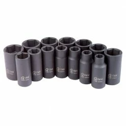 Cheap 🔔 3/8 in. Drive Metric Mid-Depth Impact Socket Set by SUNEX TOOLS 🔔