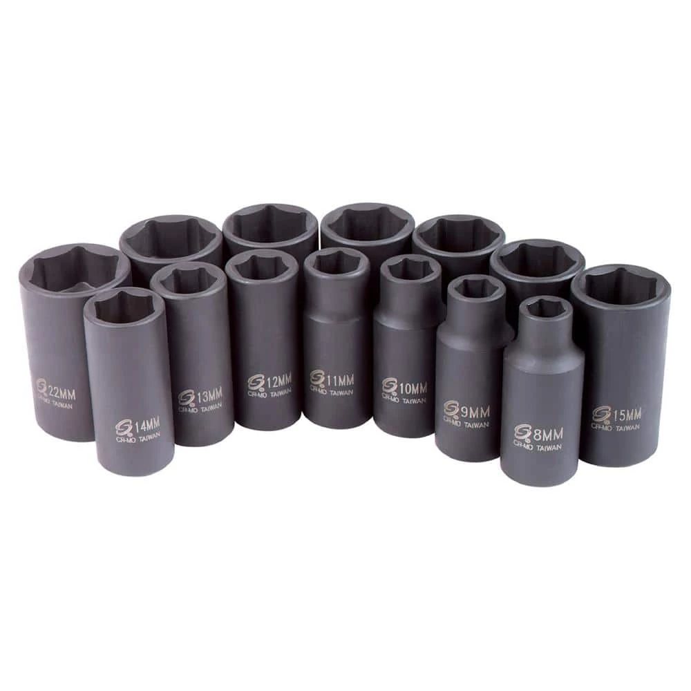 Cheap 🔔 3/8 in. Drive Metric Mid-Depth Impact Socket Set by SUNEX TOOLS 🔔 3 Cheap 🔔 3/8 in. Drive Metric Mid-Depth Impact Socket Set by SUNEX TOOLS 🔔